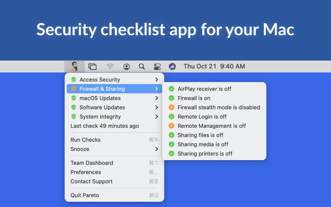 Pareto Security screenshot 1