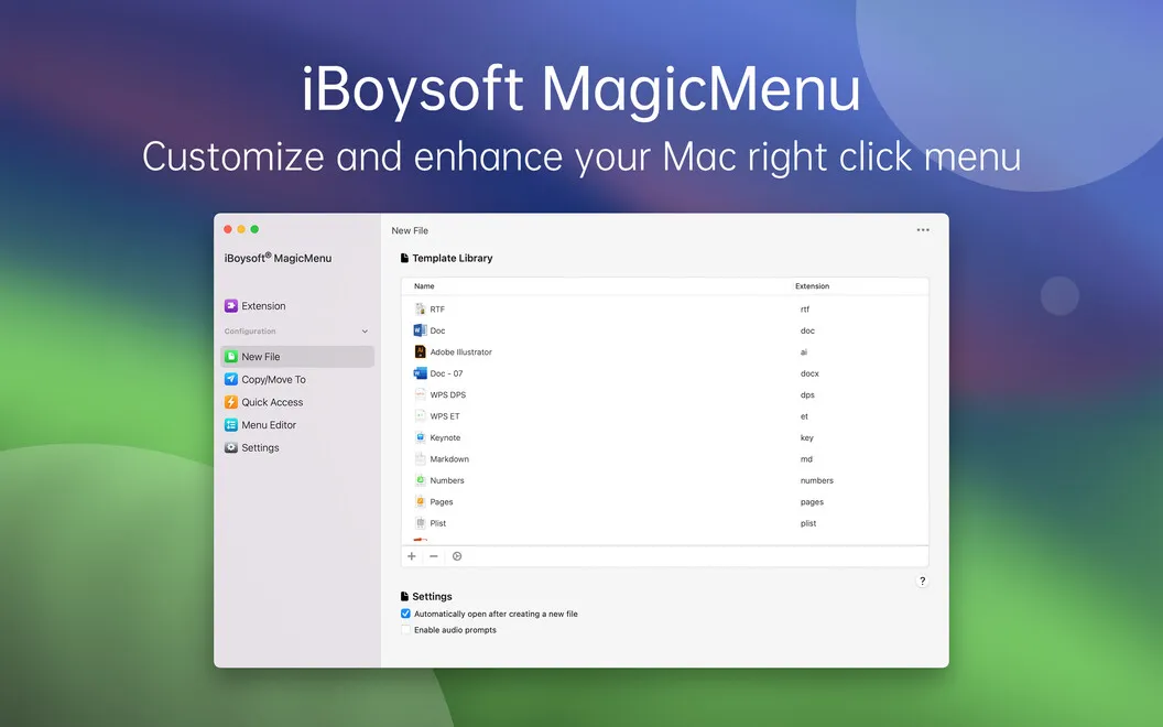 iBoysoft MagicMenu screenshot 1