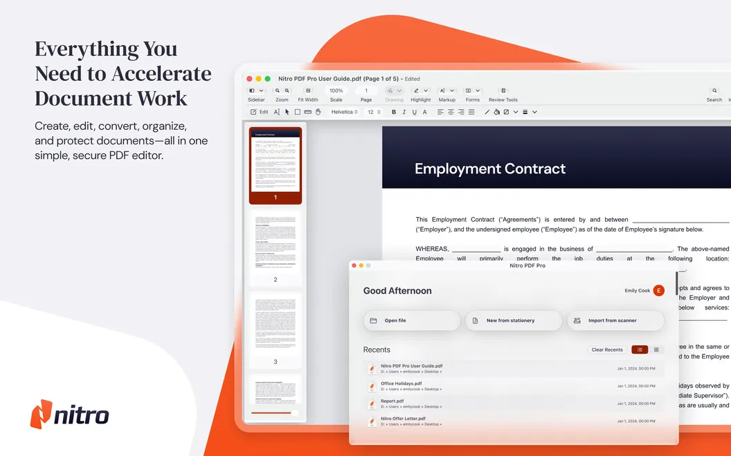 Nitro PDF Pro screenshot 1