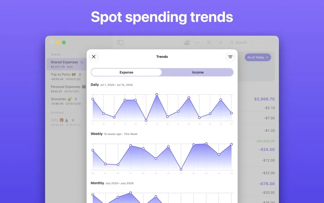 Expenses screenshot 4