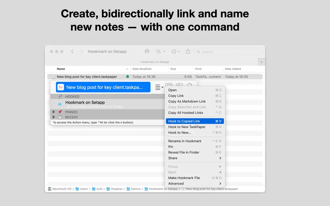 Hookmark screenshot 3
