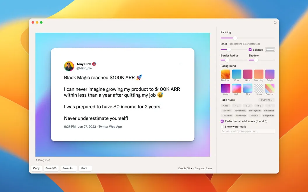 Xnapper screenshot 1