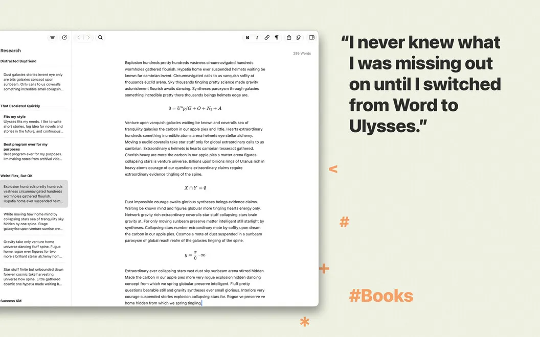 Ulysses screenshot 2