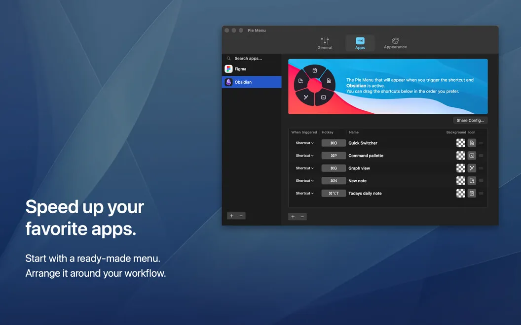 Pie Menu screenshot 2