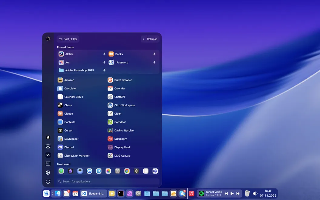 Sidebar screenshot 5