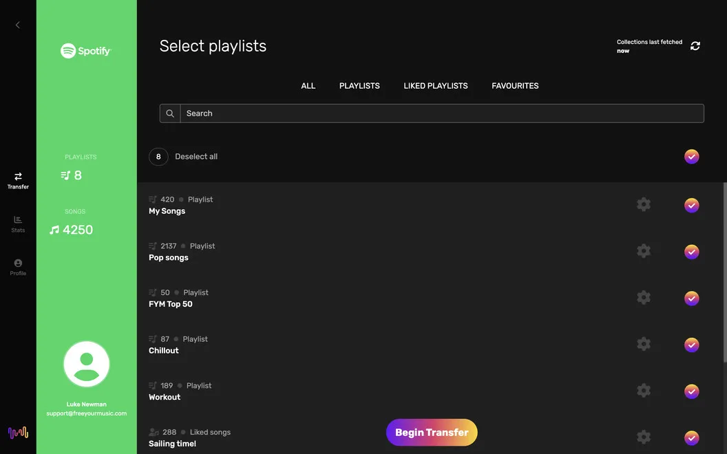 FreeYourMusic screenshot 1