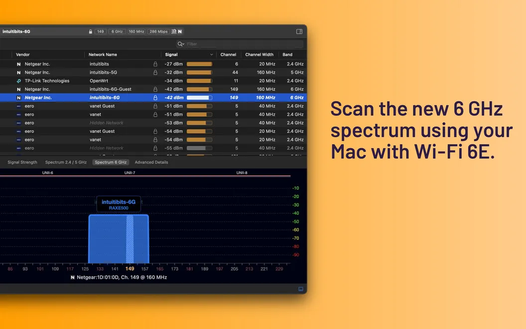 WiFi Explorer screenshot 2