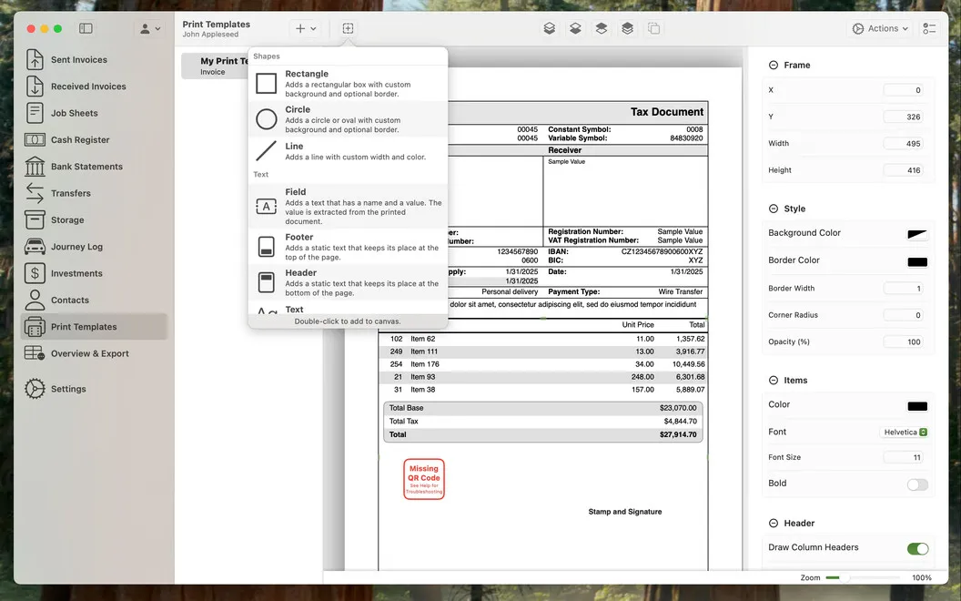 Invoice Rex screenshot 3