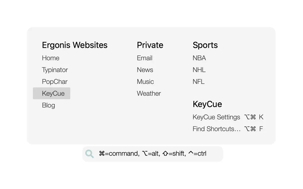KeyCue screenshot 2