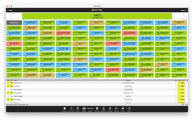 Webscorer Race and Lap Timer screenshot 5