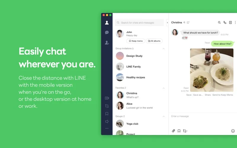 LINE screenshot 1