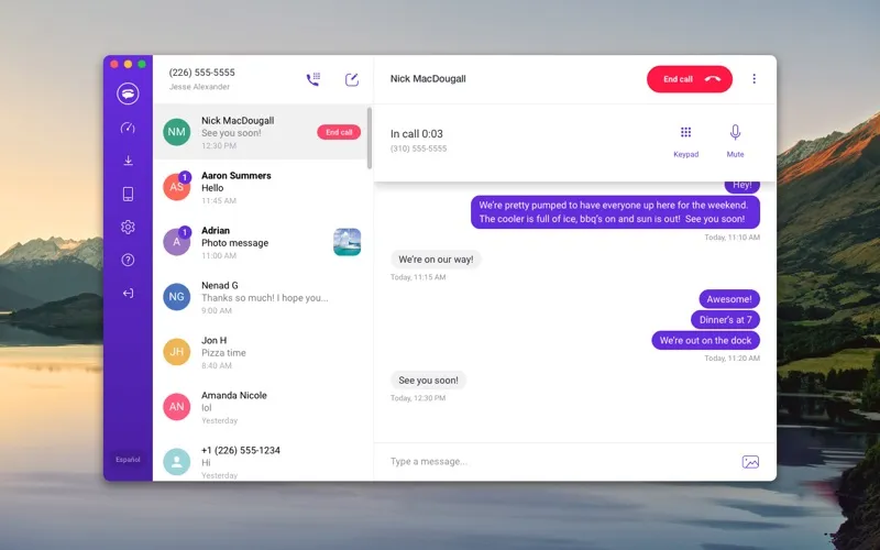 TextNow screenshot 1