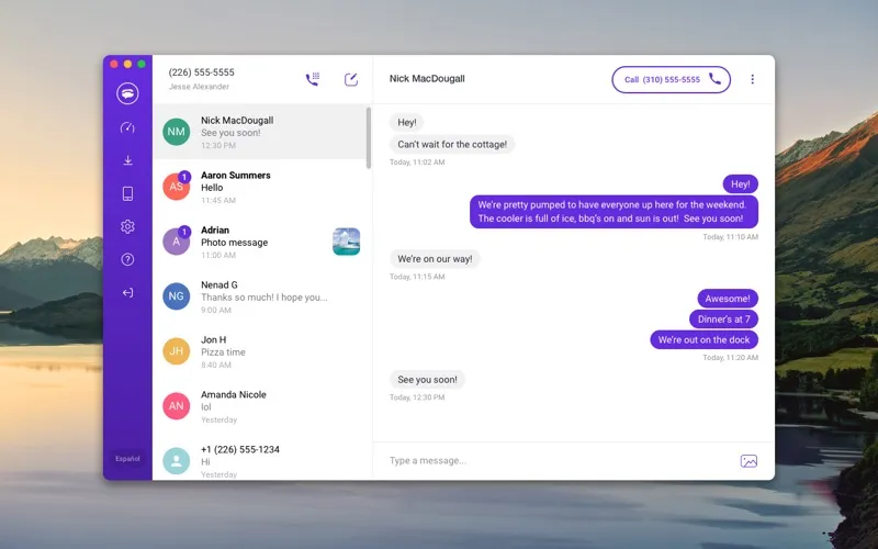 TextNow screenshot 2