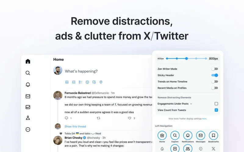 Minimal Theme for Twitter / X screenshot 1