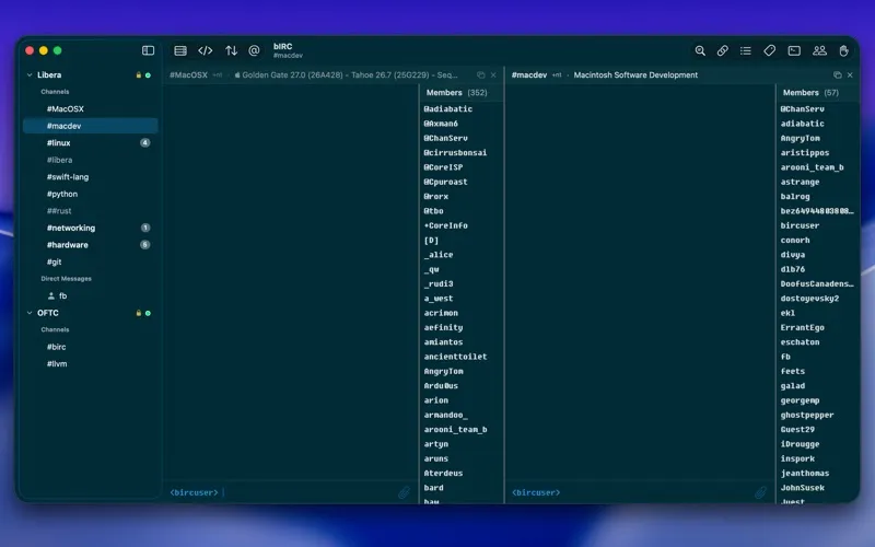 bIRC screenshot 2