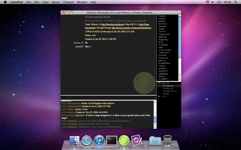 LimeChat screenshot 1