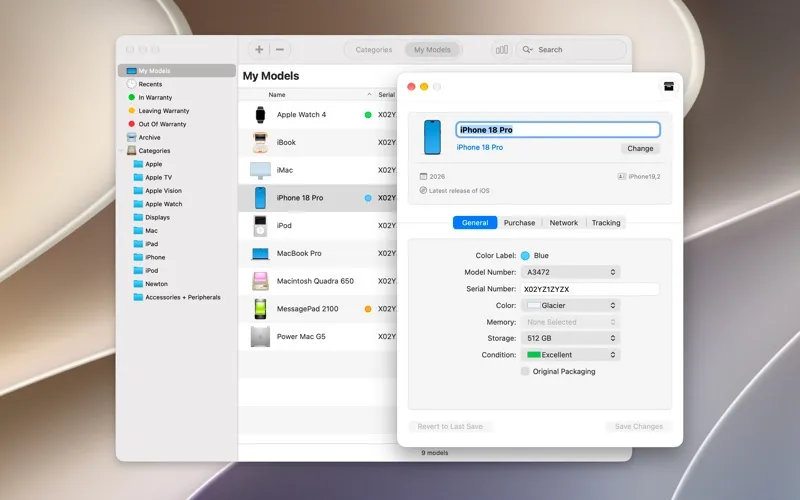 Mactracker screenshot 3