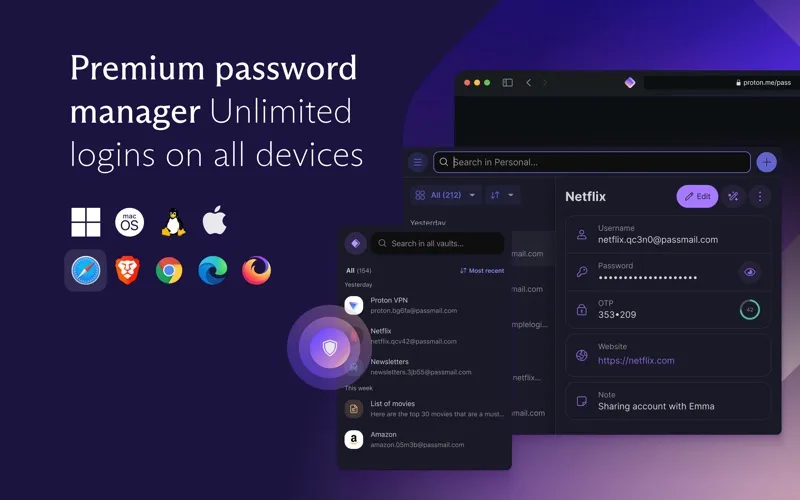 Proton Pass for Safari screenshot 1