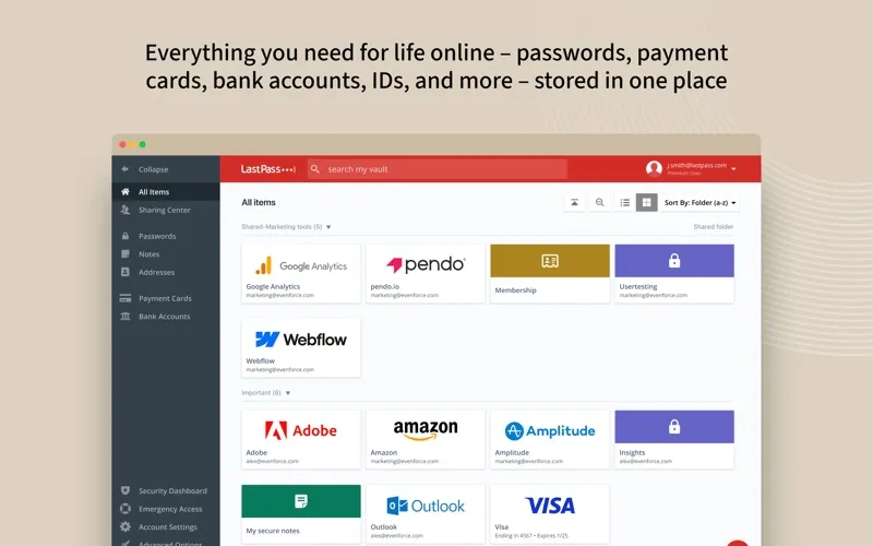 LastPass for Safari screenshot 1
