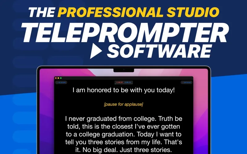 Teleprompter Pro+ screenshot 1