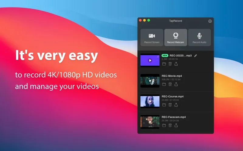 TapRecord screenshot 2