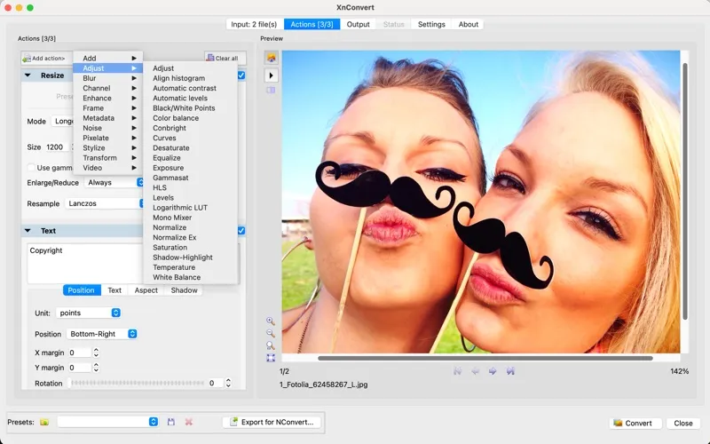 XnConvert screenshot 2