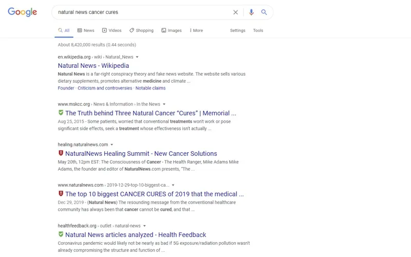 HealthGuard News Ratings screenshot 1