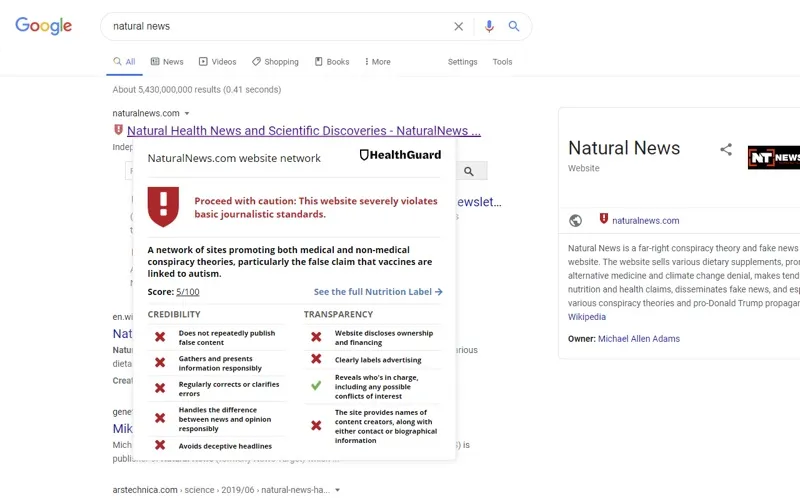 HealthGuard News Ratings screenshot 3