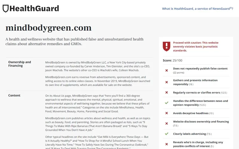 HealthGuard News Ratings screenshot 5