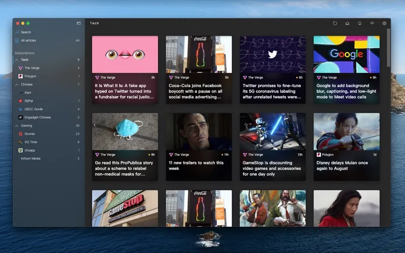 Fluent Reader screenshot 1