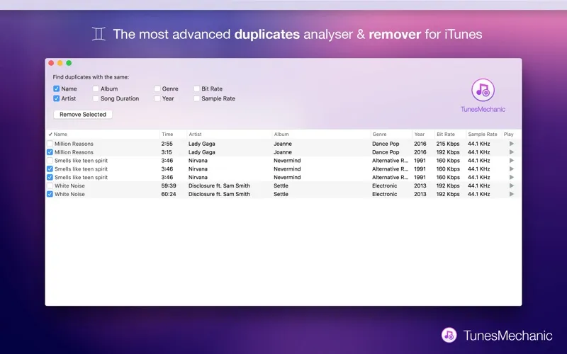 TunesMechanic for iTunes screenshot 1