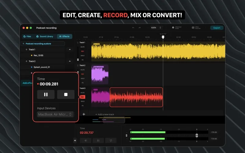 Audio One screenshot 2