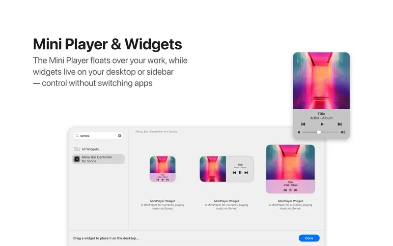 Menu Bar Controller for Sonos screenshot 5