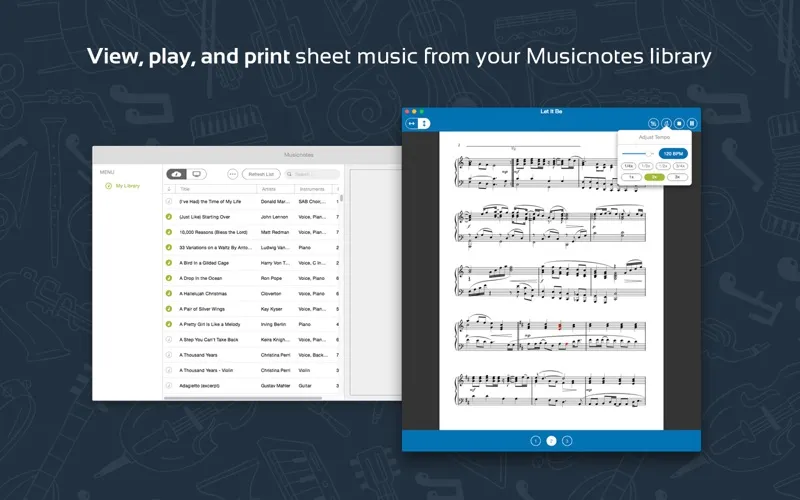 Musicnotes Sheet Music Player screenshot 2