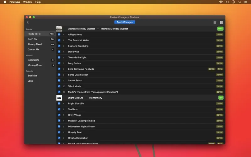 Finetune screenshot 3