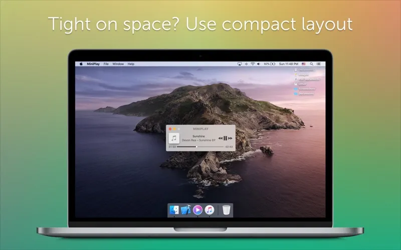 MiniPlay for Spotify & iTunes screenshot 2