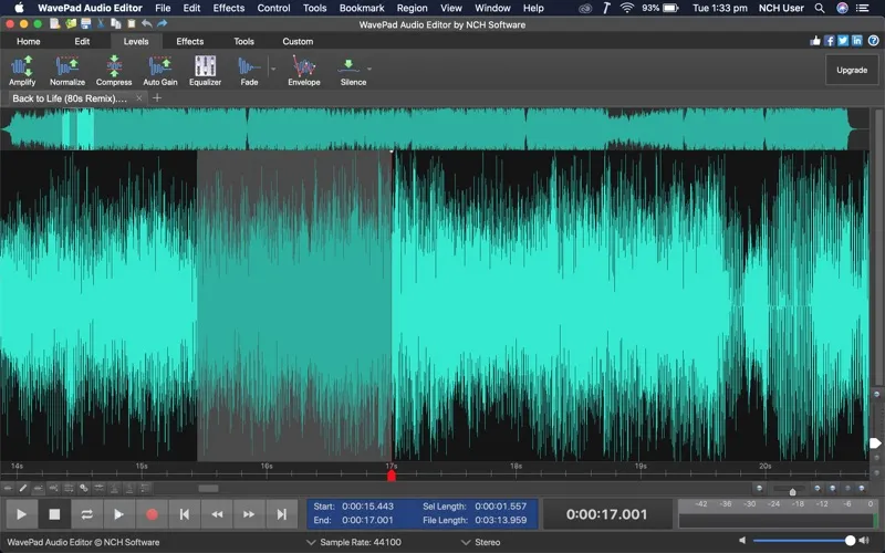 WavePad Audio Editor screenshot 1