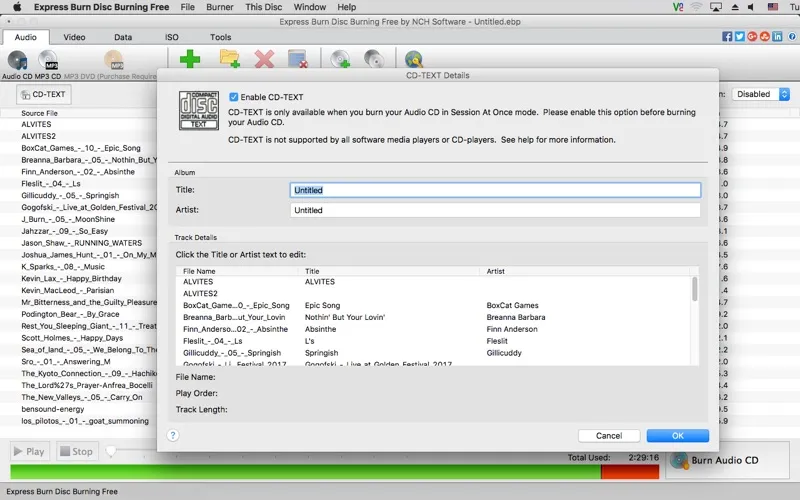 Express Burn Disc Burner screenshot 2
