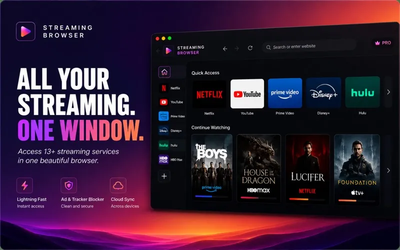 Streaming Browser screenshot 1