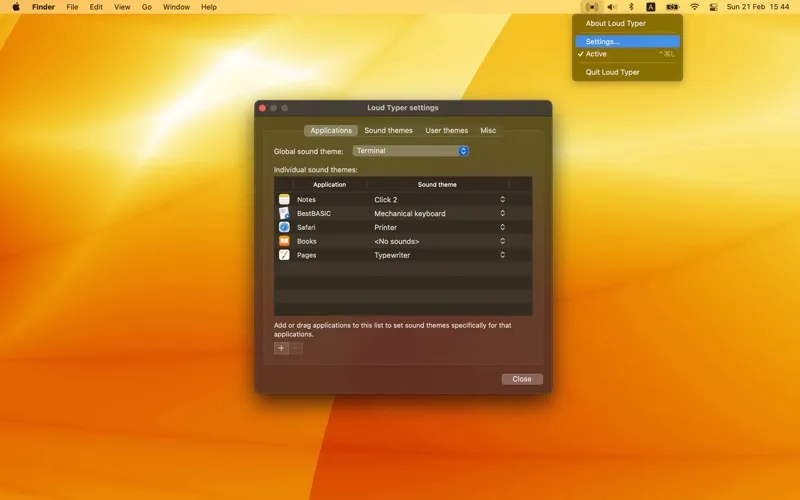 Loud Typer screenshot 1