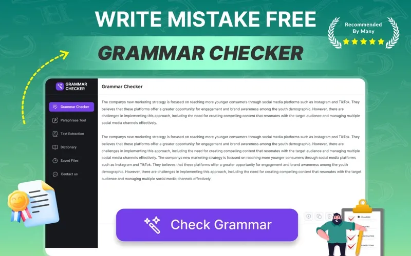 Grammar Checker & Rephraser screenshot 1