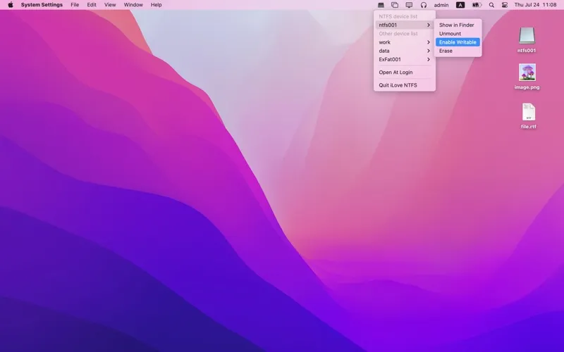 iLove NTFS screenshot 1