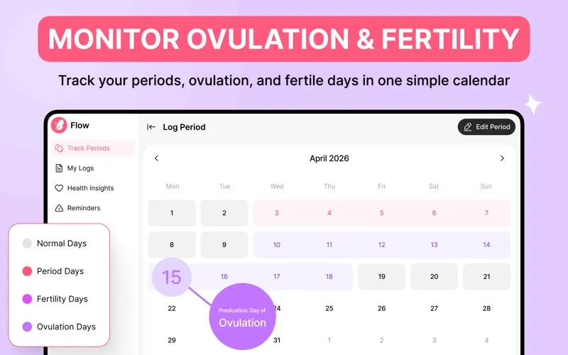 Flow Cycle & Period Tracker screenshot 2