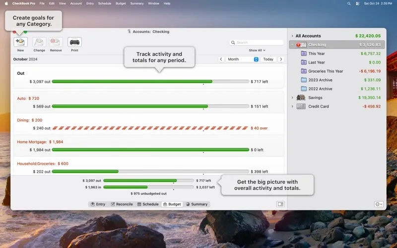 CheckBook Pro 3 screenshot 3