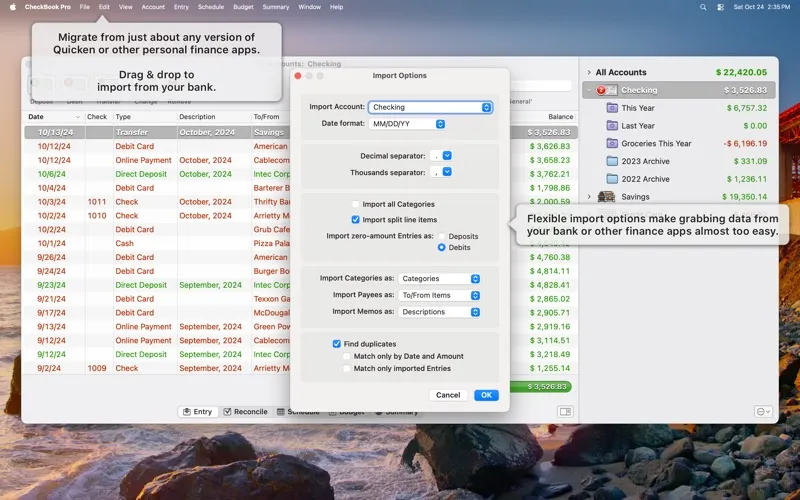 CheckBook Pro 3 screenshot 4