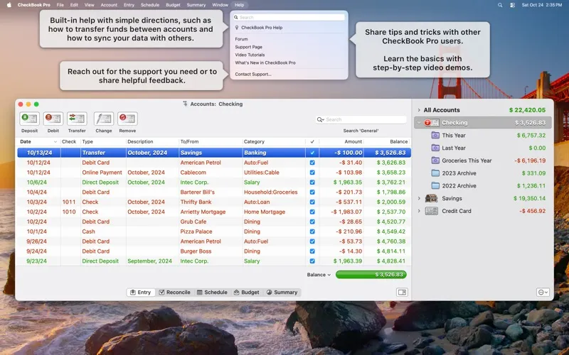 CheckBook Pro 3 screenshot 10