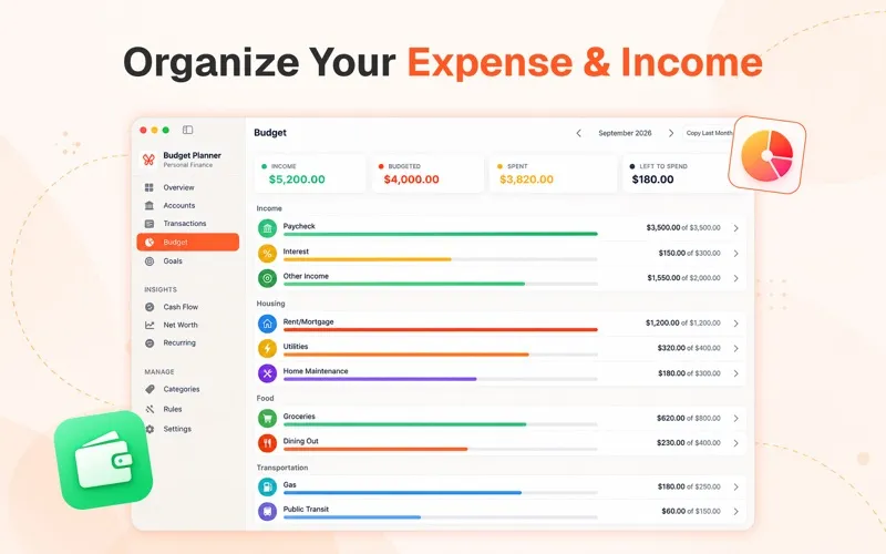 Monarchia Budget Planner App screenshot 2