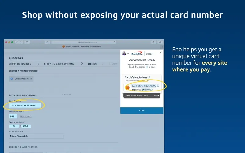 Eno from Capital One screenshot 2