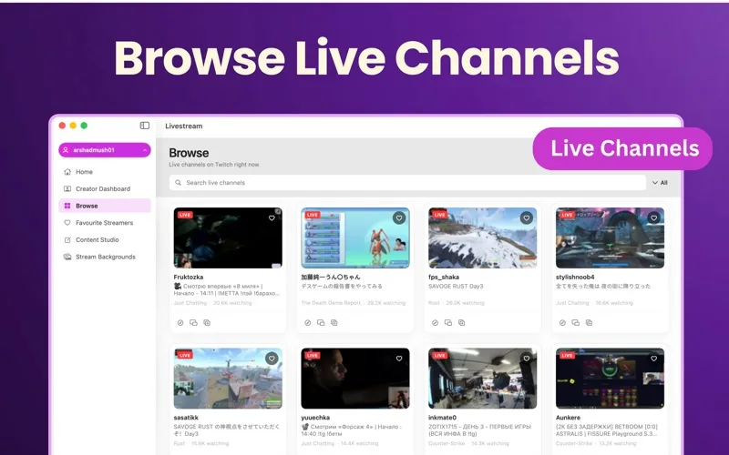 Livestream screenshot 4