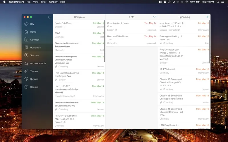 myHomework Student Planner screenshot 2